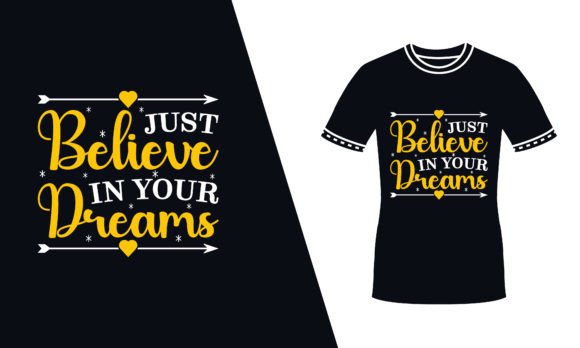 Dream Quote Yellow Typography Svg Tshirt Review for Real Projects