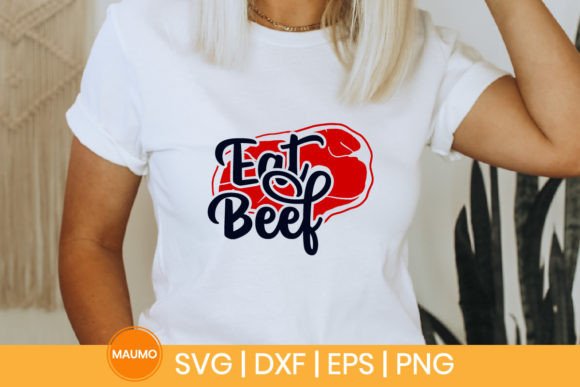 Eat Beef, Funny Food Svg Quote