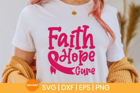 Faith Hope Cure Cancer Svg Quote