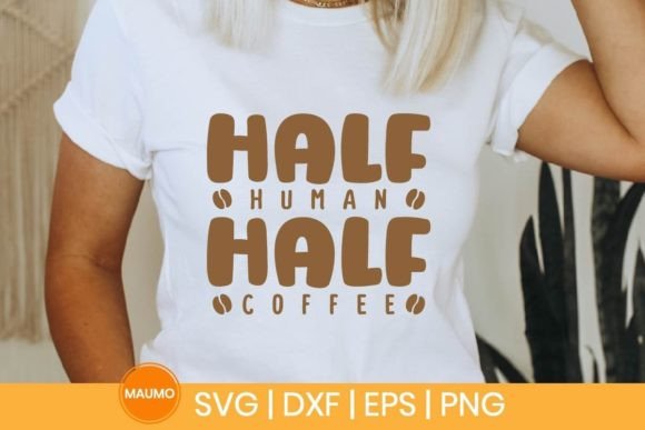 Half Human Half Coffee: A Playful Embroidery Design for Real Projects