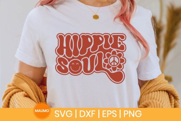 Hippie Soul Groovy Wavy Text SVG Quote Review