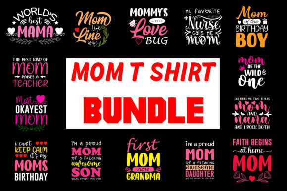 Mother's Day T Shirt Design Bundle